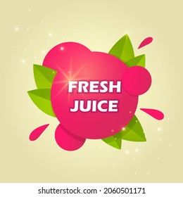 Symbol für die Kennzeichnung von frischem Obst. Himbeerdesign-Aufkleber. Vektorgrafik.