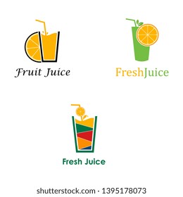 Juice Fresh Logo Template Design Vector
