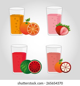 juice fruit design, vector illustration eps10 graphic 