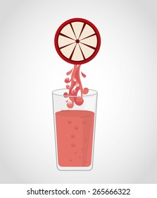 juice fruit design, vector illustration eps10 graphic 