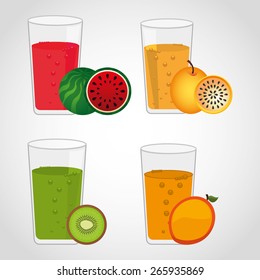 juice fruit design, vector illustration eps10 graphic 