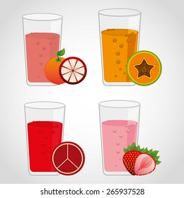 juice fruit design, vector illustration eps10 graphic 