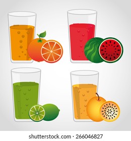juice fruit design, vector illustration eps10 graphic 