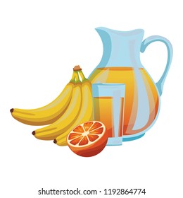 Juice and fruits