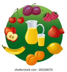 juice and fruits