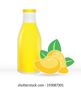 juice in a glass bottle