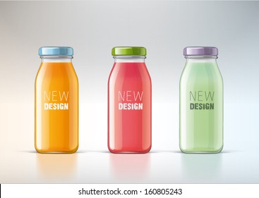  juice in a glass bottle for new design