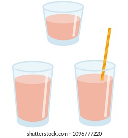 Juice in a glass cup