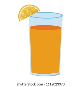 Juice in glass cup