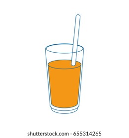 Juice in glass cup