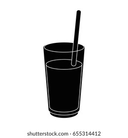 Juice in glass cup