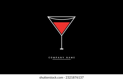 
Icono plano del logotipo del cubo de hielo y vidrio de jugo