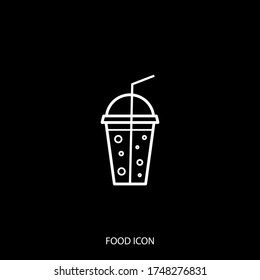 Juice glass icon isolated on background. Symbol, logo. Vector illustration