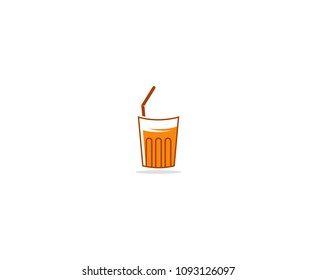 Juice glass logo