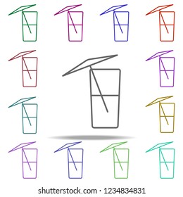 juice in a glass outline icon. Elements of restaurant in multi color style icons. Simple icon for websites, web design, mobile app, info graphics