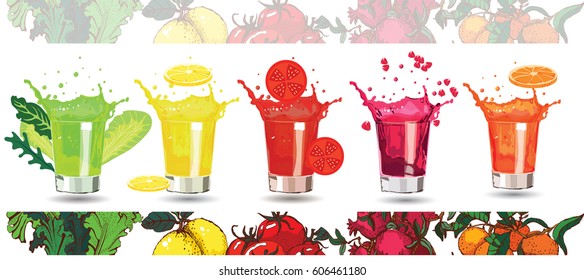  juice glass set