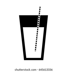 juice glass with straw