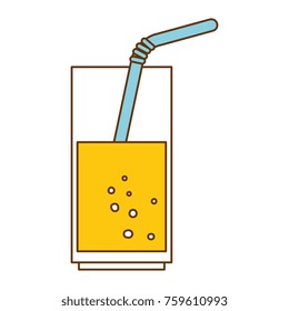 juice glass with straw
