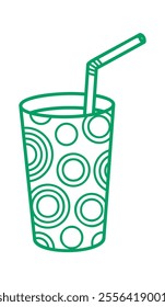 Juice glass sweet drink scribble
