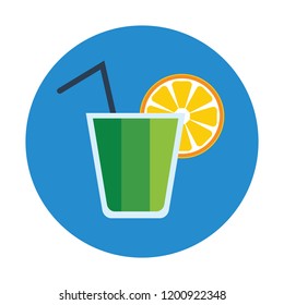 Juice Glass Vector Icon