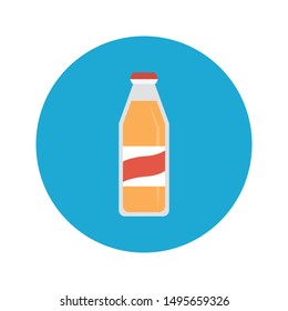 juice glyph flat vector icon