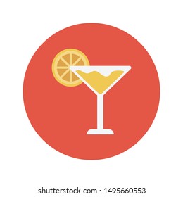 juice glyph flat vector icon