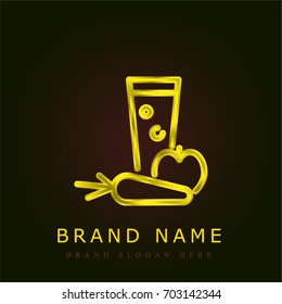 Juice golden metallic logo