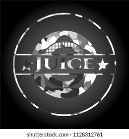 Juice grey camo emblem
