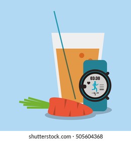 Juice and healthy lifestyle design