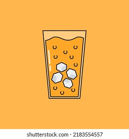 Juice with ice that looks refreshing. Suitable for product promotion such as juice, tea, etc.