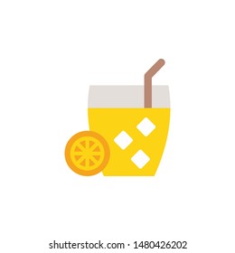 Juice icon Cafe collection in flat style illustration.