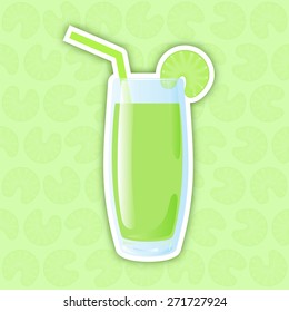 Juice Icon. Celery. Vector illustration for web design, graphic design, icons and stickers