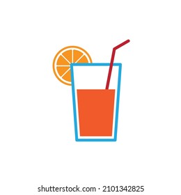 juice icon cocktail drink vector icon