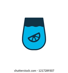 Juice icon colored symbol. Premium quality isolated lemonade element in trendy style.