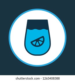 Juice icon colored symbol. Premium quality isolated lemonade element in trendy style.