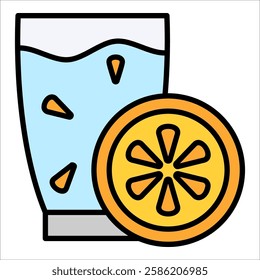 Juice Icon Element For Design