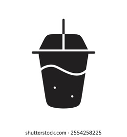 Juice icon Flat line illustration