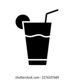 Juice icon. glass of juice sign. vector illustration