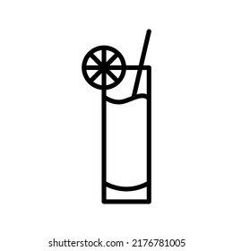 Juice icon. glass of juice sign. vector illustration