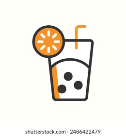 juice icon, isolated colored icon theme travel