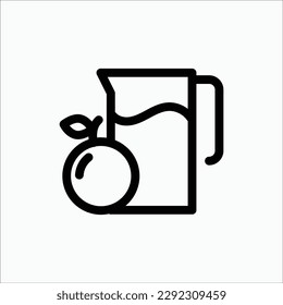  juice icon, isolated icon in light background, perfect for website, blog, logo, graphic design, social media, UI, mobile app
