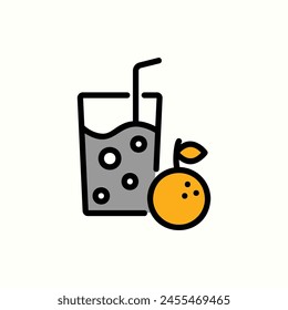 juice icon, isolated icon in light background, perfect for website, blog, logo, graphic design, social media, UI, mobile app