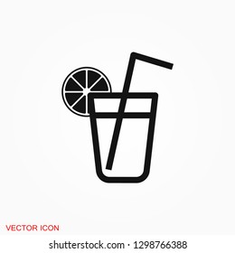 Juice icon logo, illustration, vector sign symbol for design