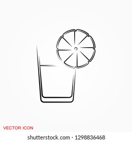 Juice icon logo, illustration, vector sign symbol for design