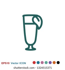 Juice icon logo, illustration, vector sign symbol for design