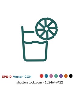 Juice icon logo, illustration, vector sign symbol for design