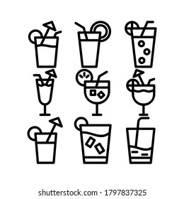 juice icon or logo isolated sign symbol vector illustration - Collection of high quality black style vector icons
