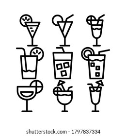 juice icon or logo isolated sign symbol vector illustration - Collection of high quality black style vector icons
