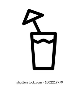 juice icon or logo isolated sign symbol vector illustration - high quality black style vector icons
