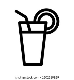 juice icon or logo isolated sign symbol vector illustration - high quality black style vector icons
